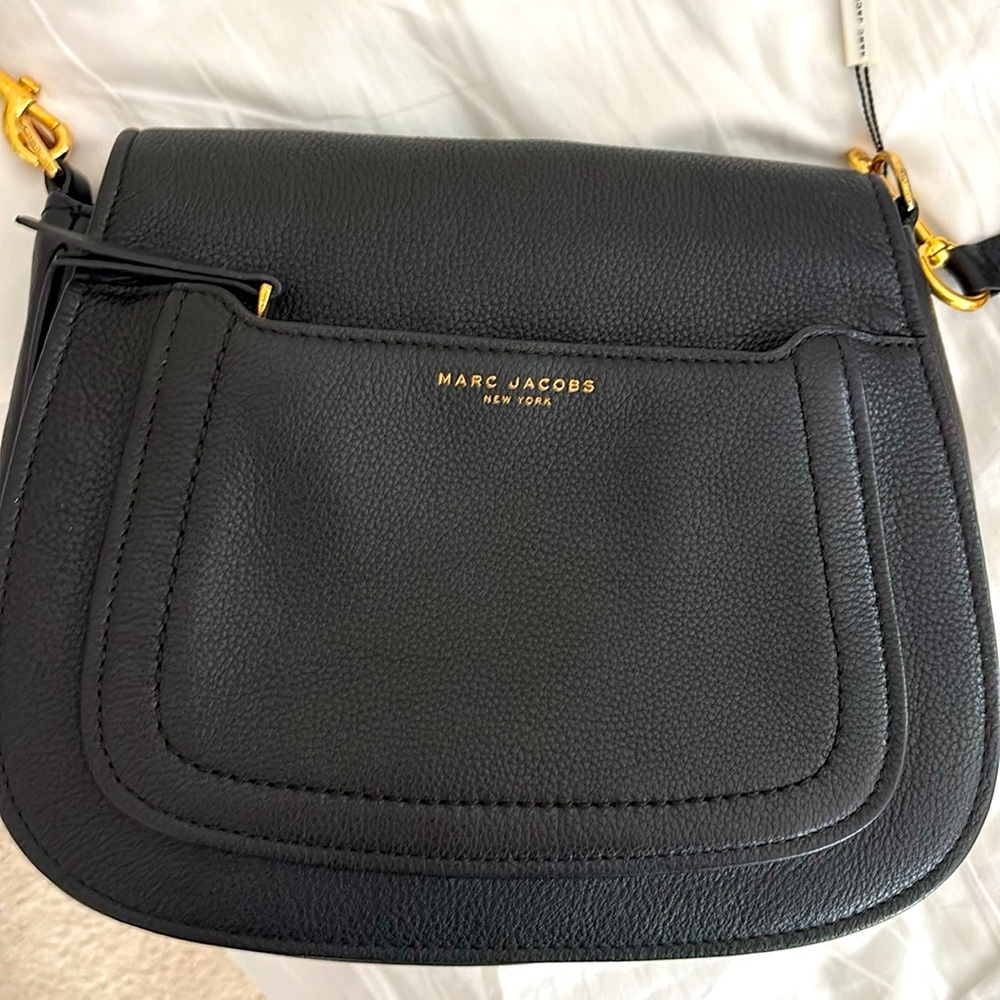 Marc Jacobs Empire City Black Pebbled Leather Crossbody bag